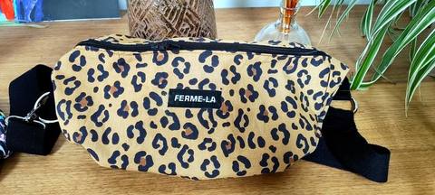 Sac banane FermeLa, tissu Léopard